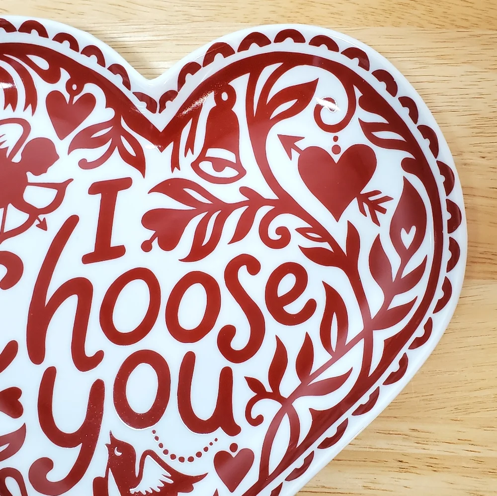 Crate & Barrel I Choose You Plate